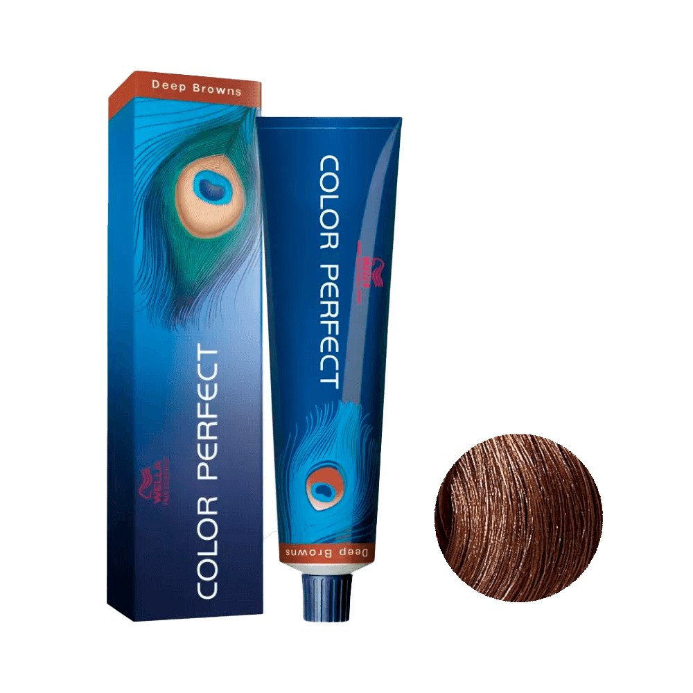 Detalhes do Coloração Color Perfect Deep Browns 6/73 Louro Escuro Marrom Dourado 60g