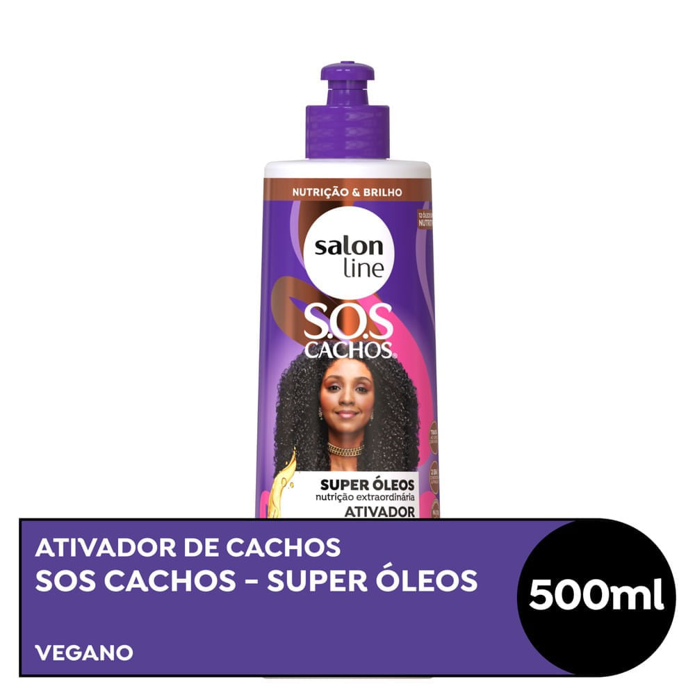 Ativador de Cachos Salon Line SOS Nutritivo 500ml em Oferta na Shopee