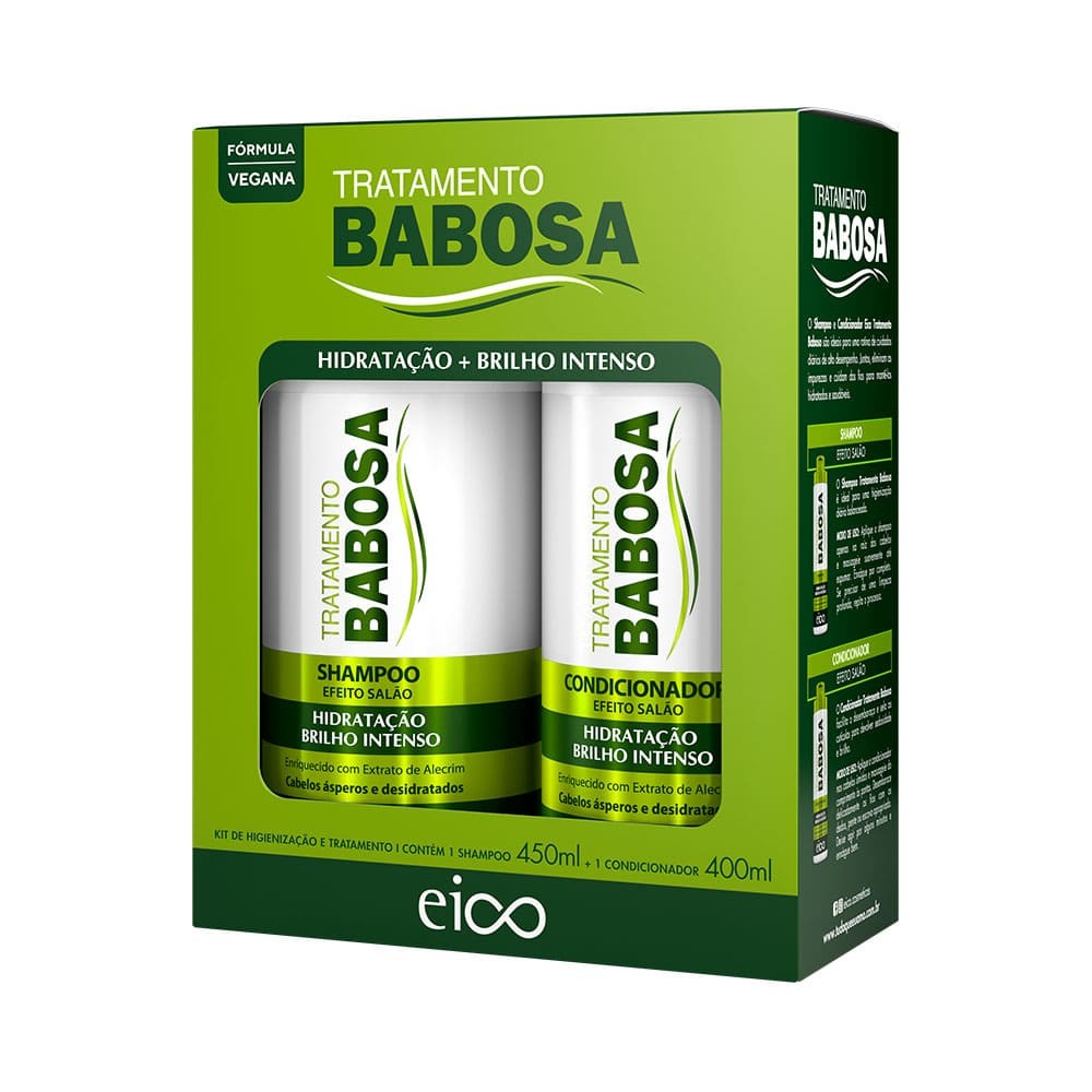 Kit Eico Tratamento Essencial Babosa 450ml (2 Produtos) em Oferta na Shopee