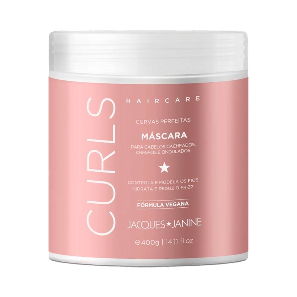 Máscara Jacques Janine Hair Care Curls 400g em Oferta na Shopee