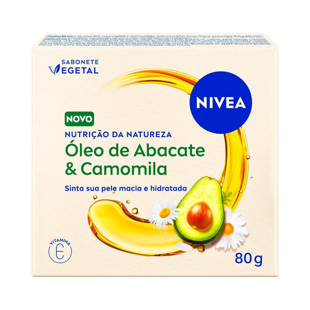 Sabonete Vegetal NIVEA Nutrição da Natureza Óleo de Abacate e Camomila 80g em Oferta na Shopee