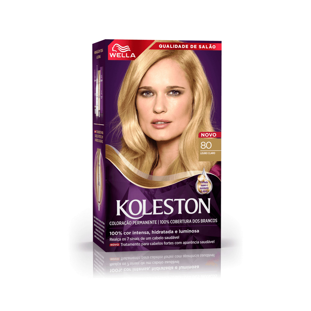 Coloração Permanente Koleston Louro Claro 80