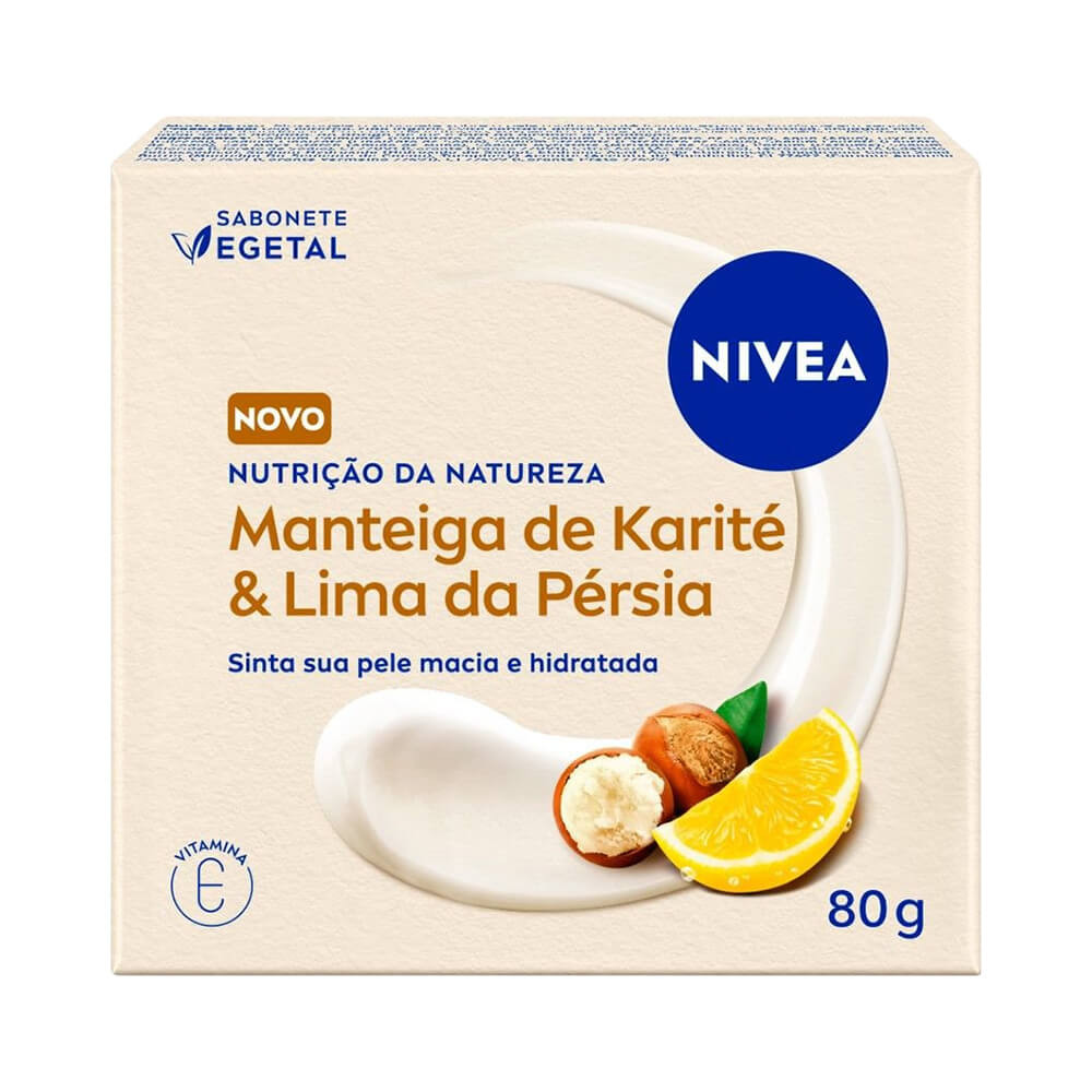 Sabonete Vegetal NIVEA Nutrição da Natureza Manteiga de Karité e Lima da Pérsia 80g em Oferta na Shopee