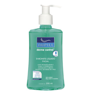 Sabonete Líquido Facial Nupill Derme Control 200ml em Oferta na Shopee
