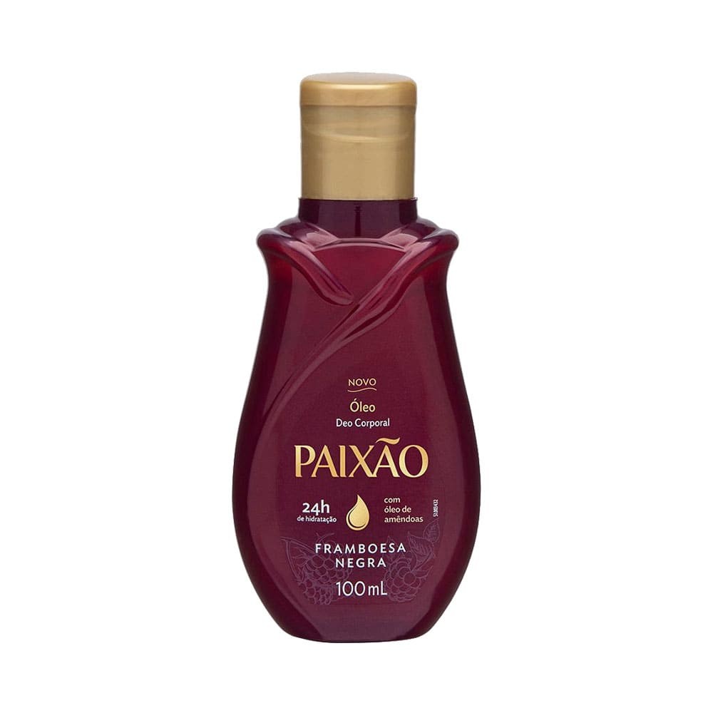 Óleo Corporal Paixão Framboesa Negra 100ml em Oferta na Shopee