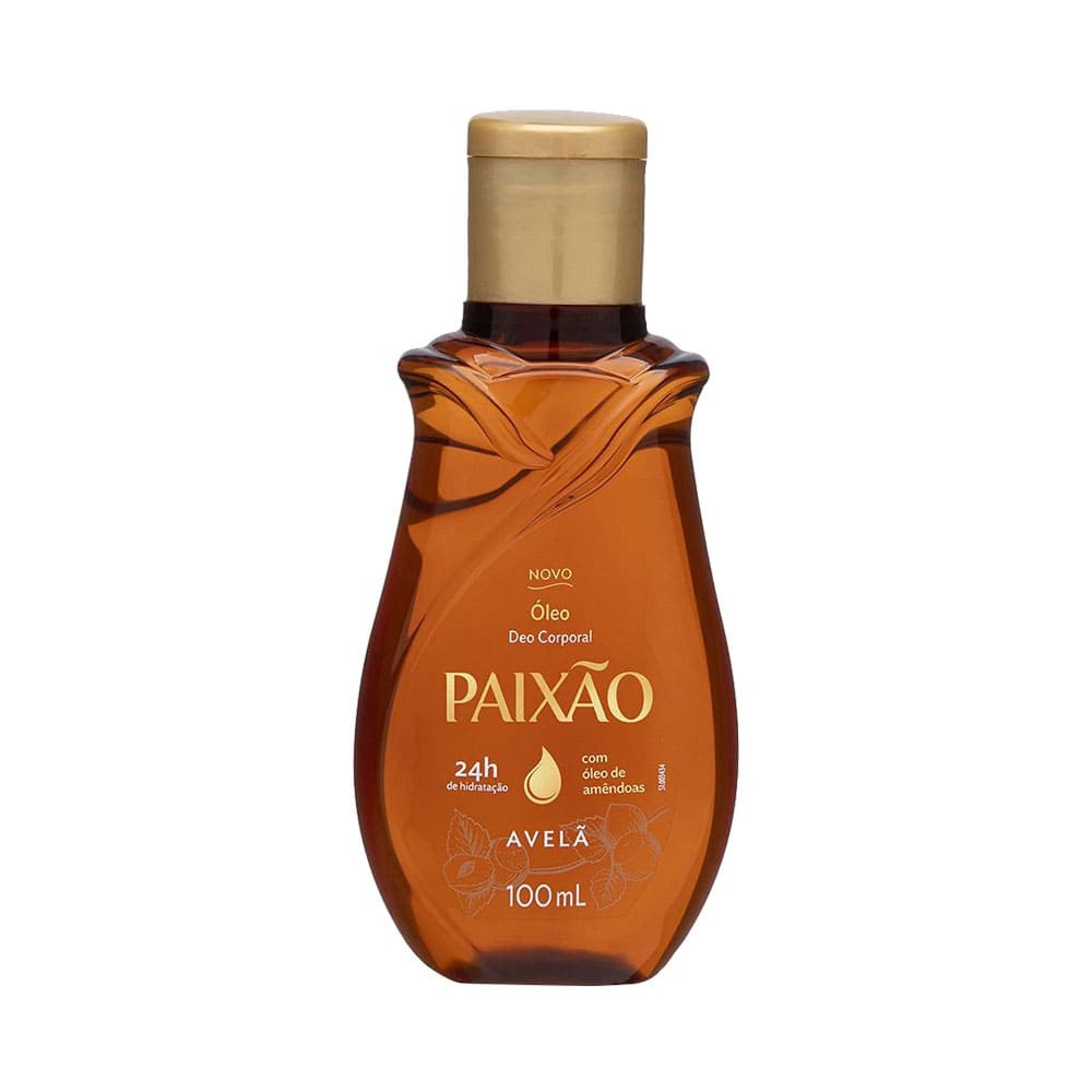 Óleo Corporal de Amêndoas com Avelã Paixão ação desodorante 100ml em Oferta na Shopee
