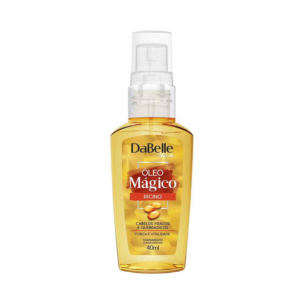 Óleo Mágico Dabelle Hair Rícino 40ml em Oferta na Shopee