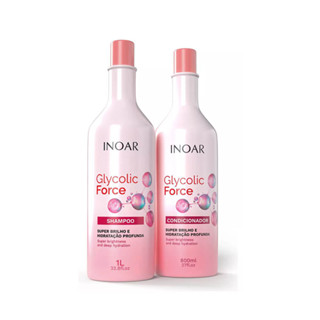 Kit Inoar Glycolic Force Shampoo 1L + Condicionador 800ml em Oferta na Shopee