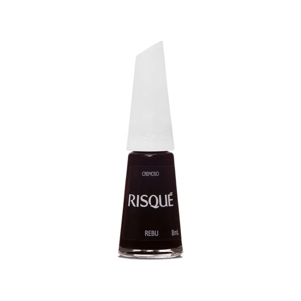 Esmalte Risqué Vermelho Cremoso Rebu em Oferta na Shopee