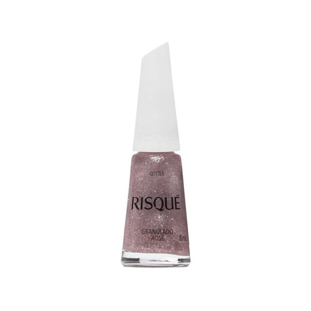 Esmalte Risqué Efeitos Granulado Rose em Oferta na Shopee