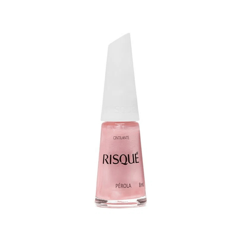Esmalte Risqué Rosas Cintilantes Pérola em Oferta na Shopee