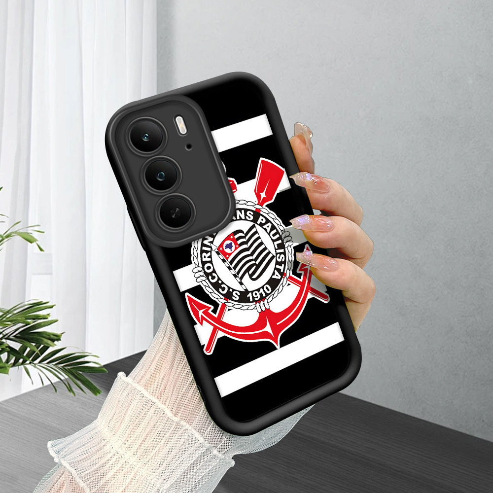 Capa Para Realme C75 C75X 4G Capinha De Celular Black Macio Normal Preto Silicone Dupla 5912 TYB em Oferta na Shopee