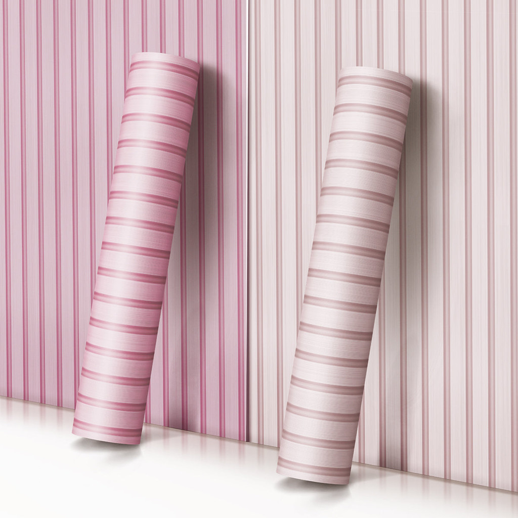 Papel De Parede Autocolante Ripado Rosa Madeira Colorida Quarto Menina Infantil Sala Escritório em Oferta na Shopee