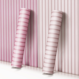 Papel Contact Adesivo Parede Autocolante Ripado Rosa Madeira Quarto Menina Infantil Sala Escritório Lavável Vinil
