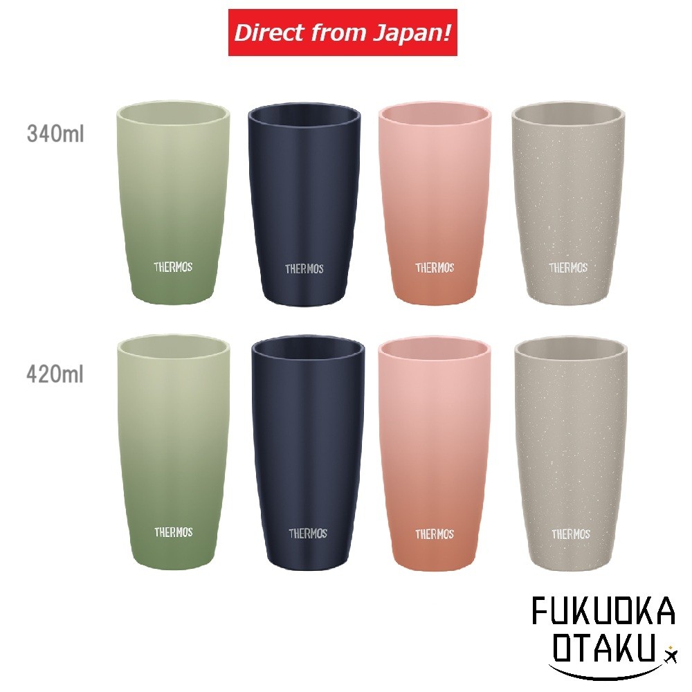 THERMOS Copo Térmico a Vácuo JDM-341 / JDM-421 Mantém Quente e Frio Compatível Lava-Louças【Direto do Japão】