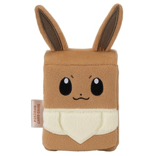 [Direto do Japão] Estojo de pelúcia para jogo de cartas Pokémon Eevee