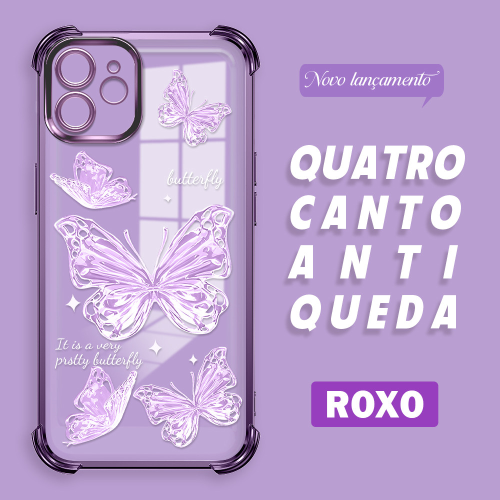 Capinha Para iPhone 12 Capa de Transparente Anti Choque Celular FS0467 em Oferta na Shopee