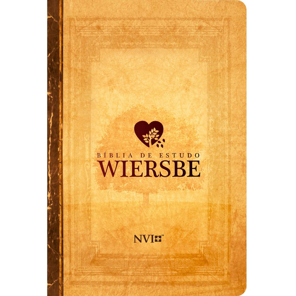 Biblia De Estudo Wiersbe Capa Luxo Nvi Neutra em Oferta na Shopee