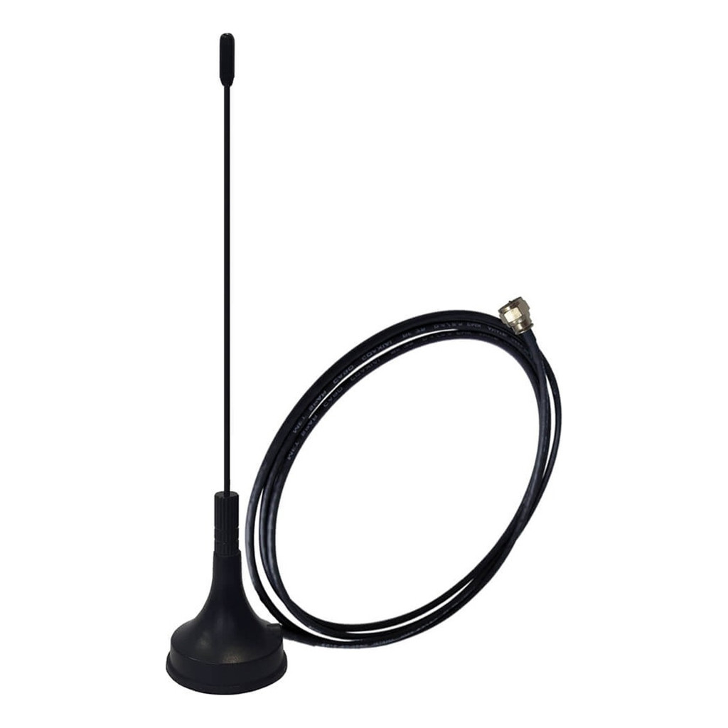 Antena Para TV Interna Digital Preta Universal Qualquer TV Ultra Slim + Cabo Coaxial 3 Metros SHD300