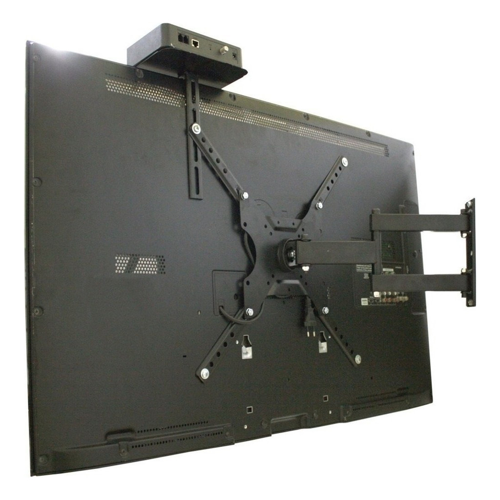 Suporte Tv Articulado Parede 23 A 55 Polegadas + Antena Digital Preta Interna CS0040ASC-SHD500