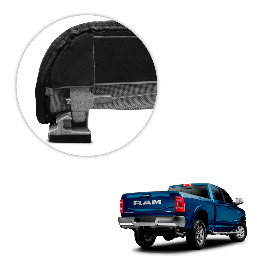 Capota Maritima Dodge ram 2015 a 2024 Com Baú Trek Aluminio Slim Eco