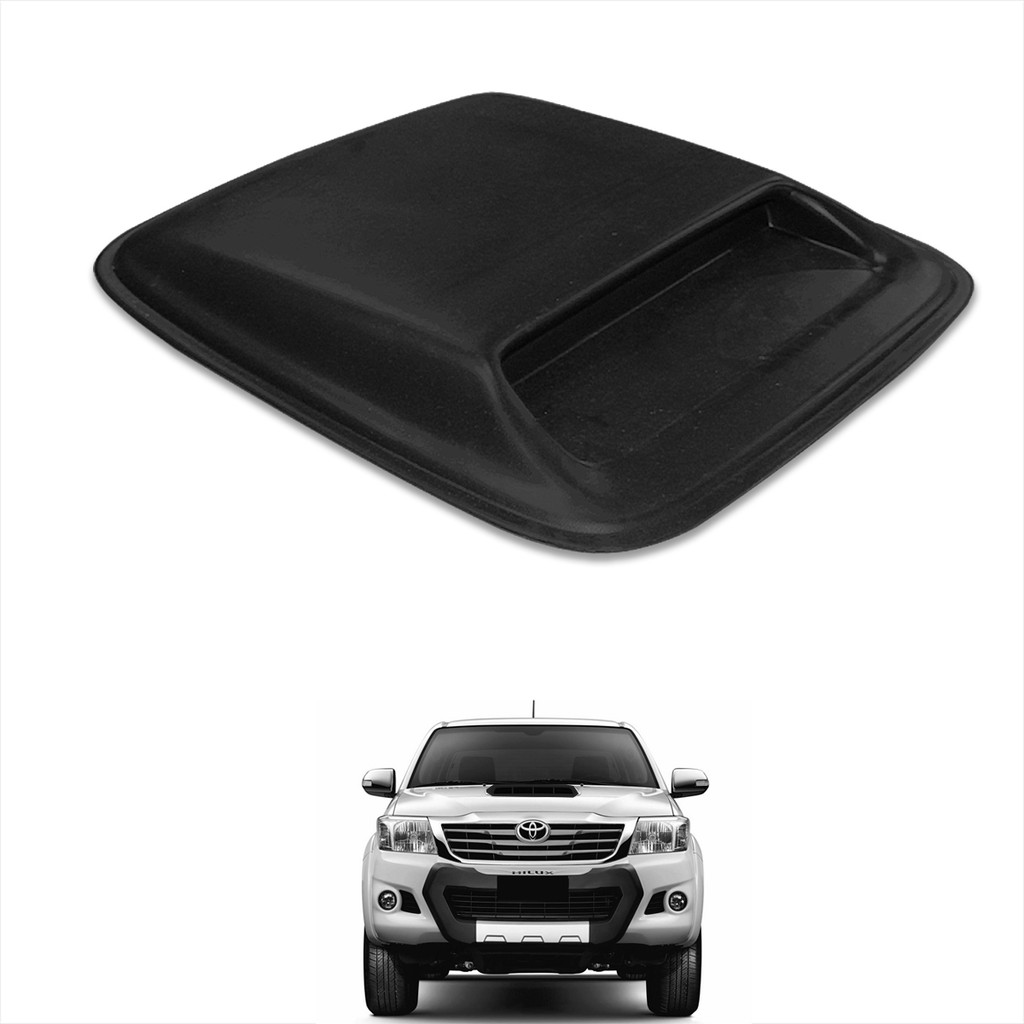 Scoop Tomada Entrada Ar Hilux 2005 a 2015 Aplique Capo Preto