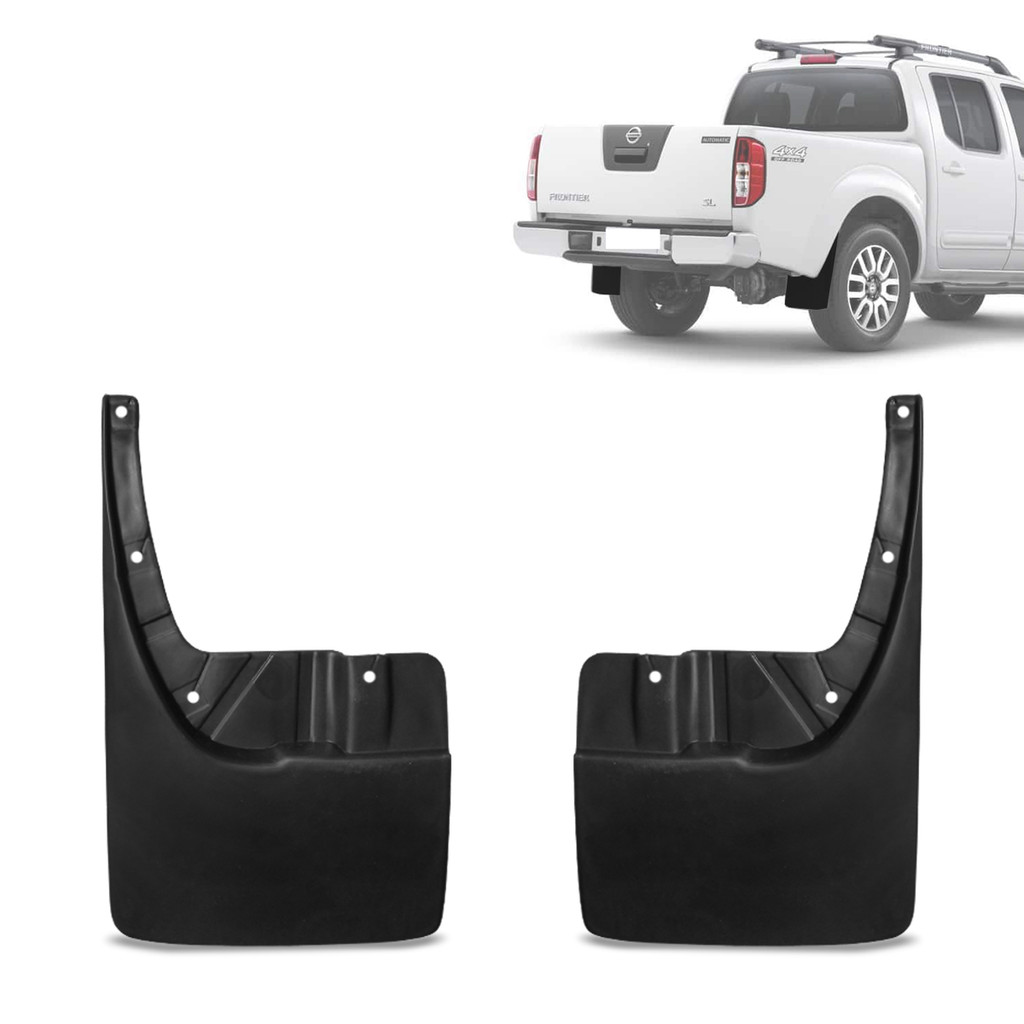 Kit Apara Barro Lameira Frontier 2008 a 2016 Traseiro Injetado 2 Peças