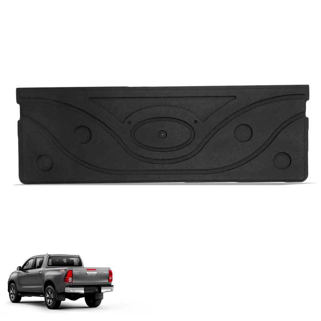 Tampa Protetor Caçamba Hilux 2005 a 2015 Cabine Dupla Antiderrapante Bepo Preto Designer esportivo