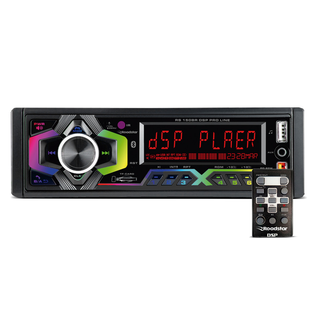 Radio Automotivo Roadstar RS150BR Plus Mp3 Player Bluetooth USB SD FM Aux 4x60w