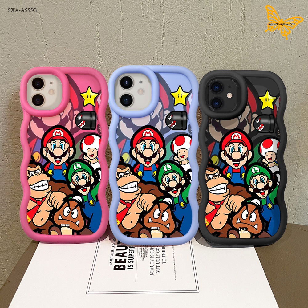 Capinha Capa Para Samsung Galaxy A56 A55 A54 A53 A52 A52S A36 A35 A34 A32 4G 5G Case De Macio MKL 0128