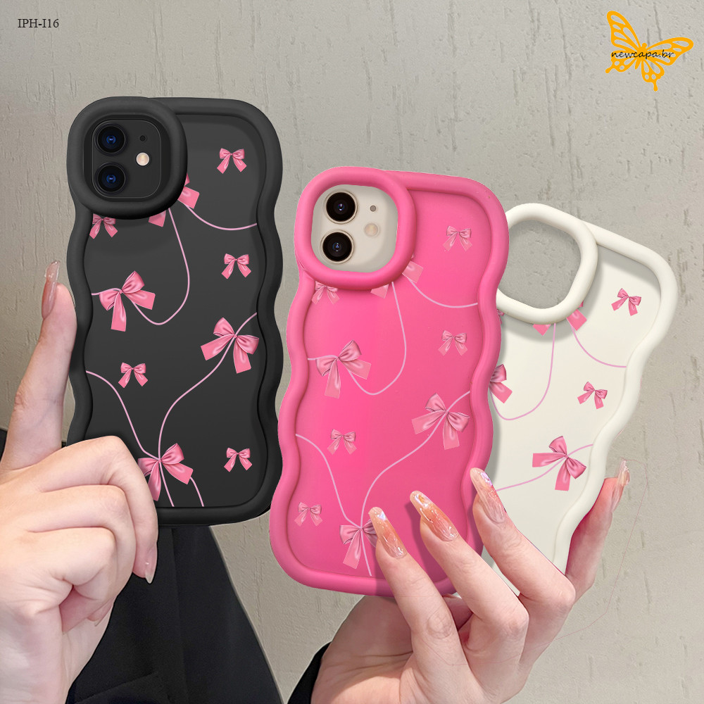 Capinha Capa Para iPhone 16 15 14 13 12 11 8 7 6 6S X XS XR 16E SE Pro Max Plus Case De Silicone Laço MKL 0133 em Oferta na Shopee