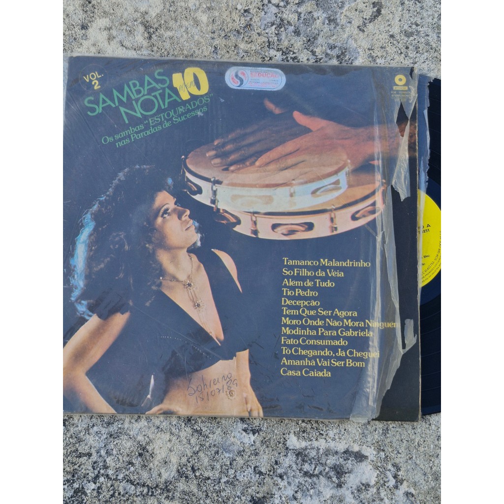 LP Vinil | Vários Artistas - Sambas Nota 10 Vol. 2
