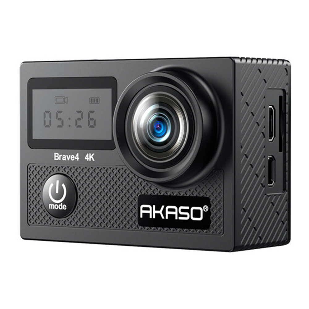 Câmera Ação Akaso Action Brave 4 4K30Fps, Wi-Fi, Preta Câmera Ação Akaso Action Brave 4 4K30Fps, Wi-Fi, Preta