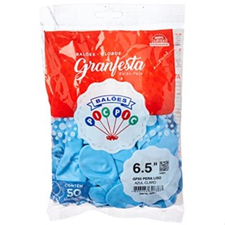 Balao 6,5 Liso Azul Claro Gran Festa em Oferta na Shopee