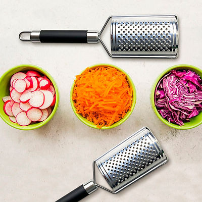 Utensílios de Cozinha Inox Acessórios Culinários Aço Inox Descascador Ralador Espremedor Peneira