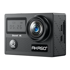 Câmera Ação Akaso Action Brave 4 4K30Fps, Wi-Fi, Preta
