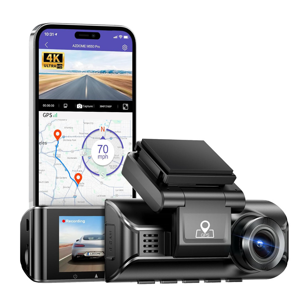 Câmera Painel Azdome M550 Pro 4K 1080P Dash Cam WiFi em Oferta na Shopee