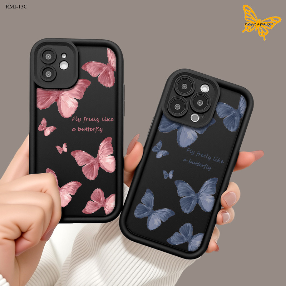 Capa Para Xiaomi Redmi 15C 13C 14C 12C 15 12 13 4G 5G Capinha Macia Silicone Preta Case TYB 5186 em Oferta na Shopee