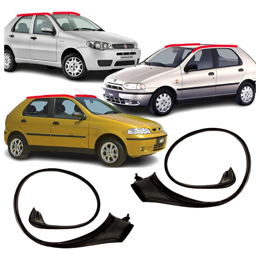 Kit 2 Borrachas Pingadeira Friso Teto Palio Fire 4 Portas 99