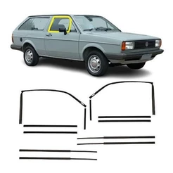 Kit Borrachas Canaletas E Pestanas Gol Parati Bx Quadrado