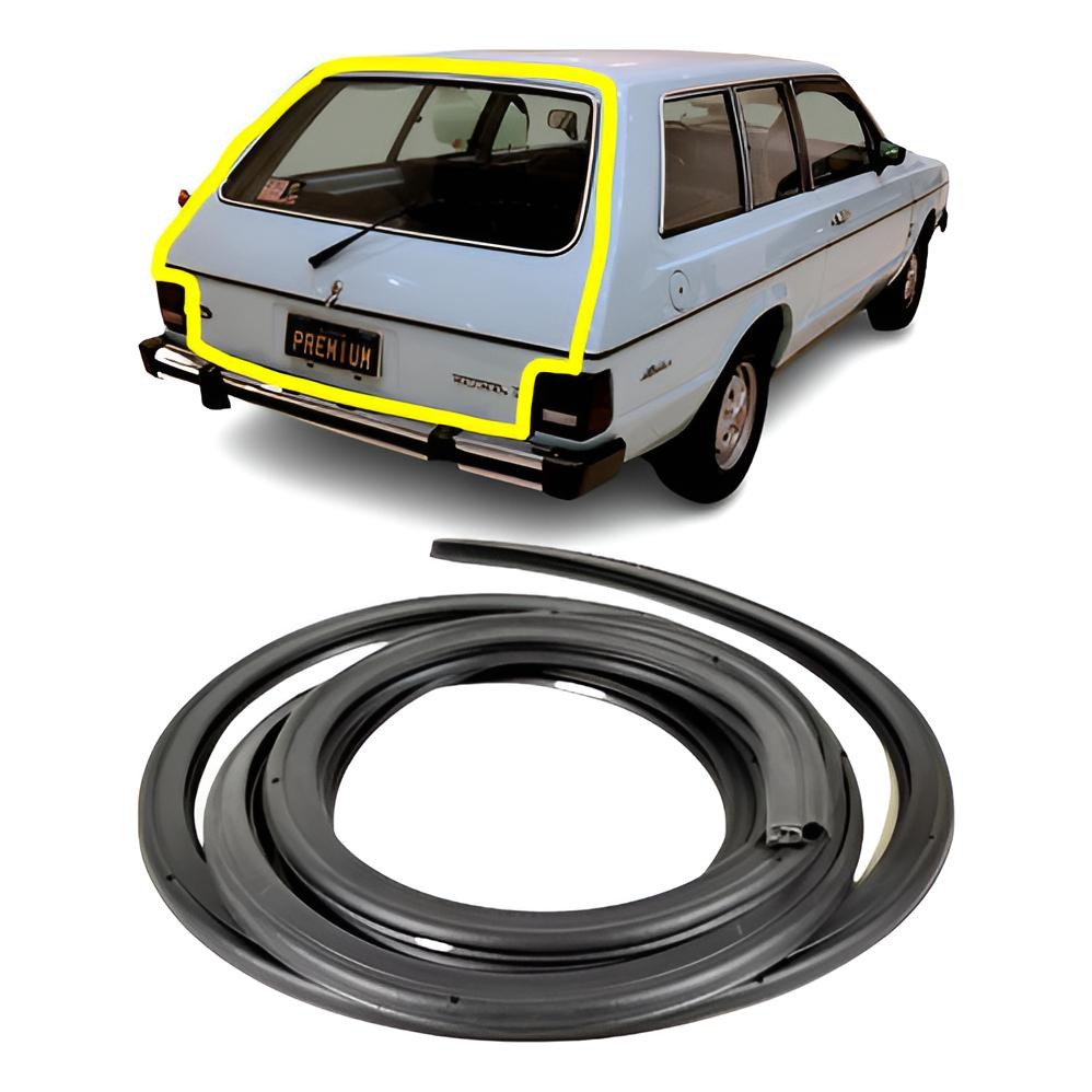 Borracha Porta Malas Ford Belina 2 1987 1988 1989 1990 1991 em Oferta na Shopee