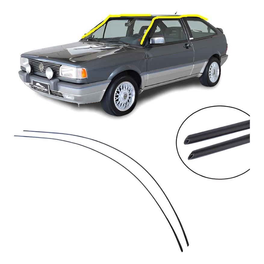 Kit Borracha Superior Porta Friso Calha Teto Gol Quadrado G1 em Oferta na Shopee