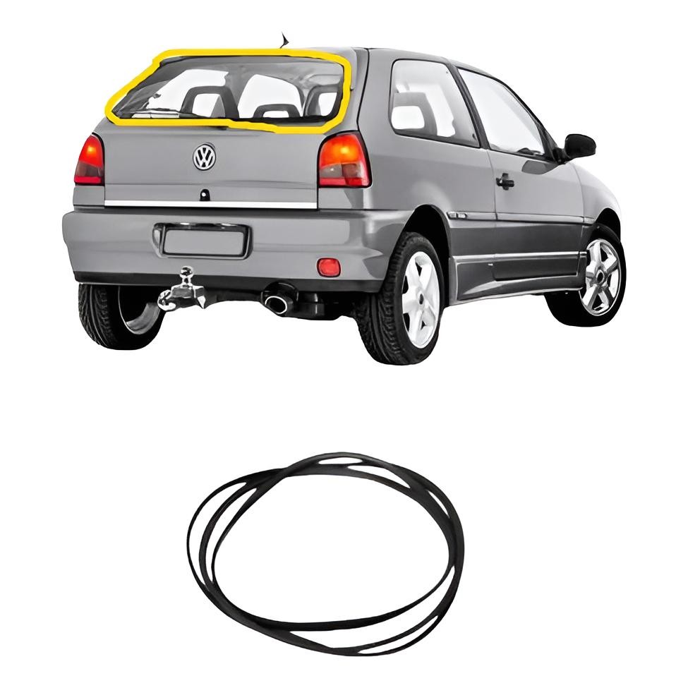 Borracha Externa Vidro Traseiro Gol G2 Bola Modelo Original em Oferta na Shopee