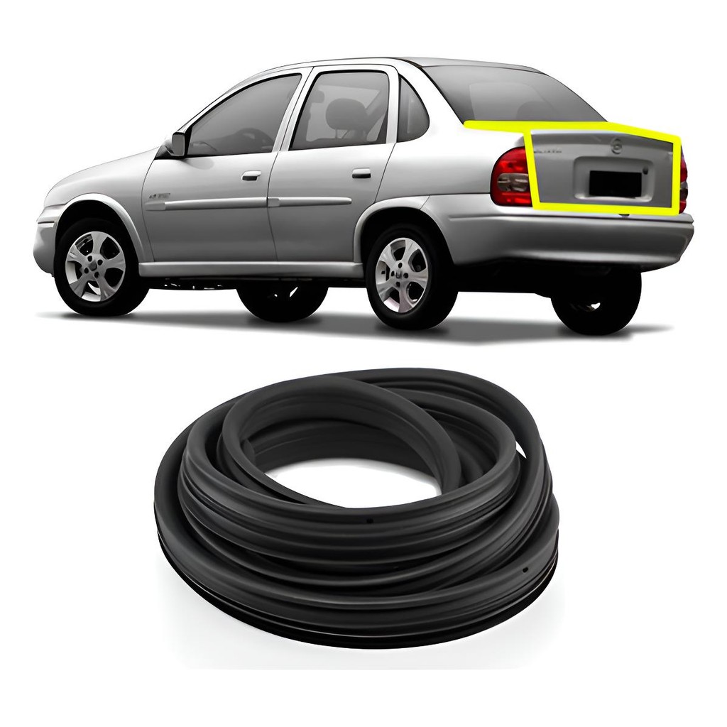 Borracha Guarnição Porta Malas Corsa Classic 2005 2006 2007 em Oferta na Shopee