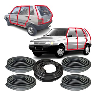 Jogo 4 Borrachas Portas E Mala Fiat Uno Mille Way 1995 1996 em Oferta na Shopee