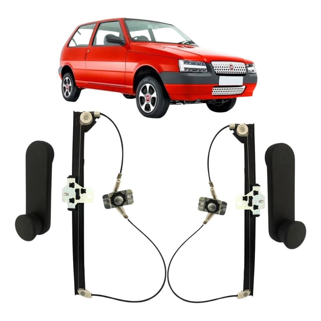 Par Maquina Vidro Manual Uno 2000 2001 2002 A 2013 2 Portas em Oferta na Shopee