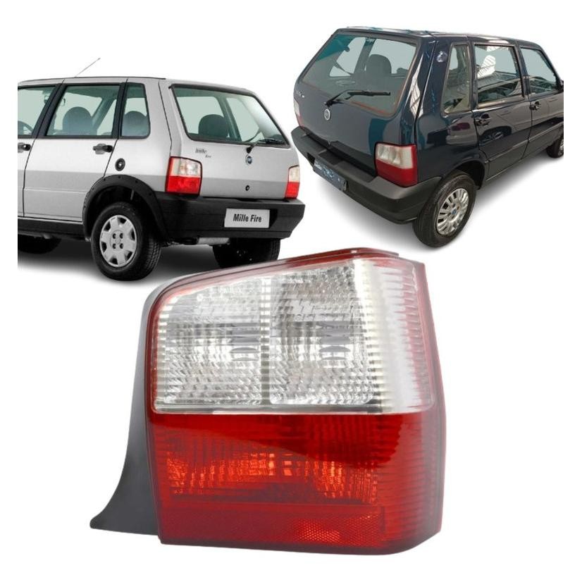 Lanterna Traseira Lado Direito Fiat Uno Mille 2004 A 2013 em Oferta na Shopee