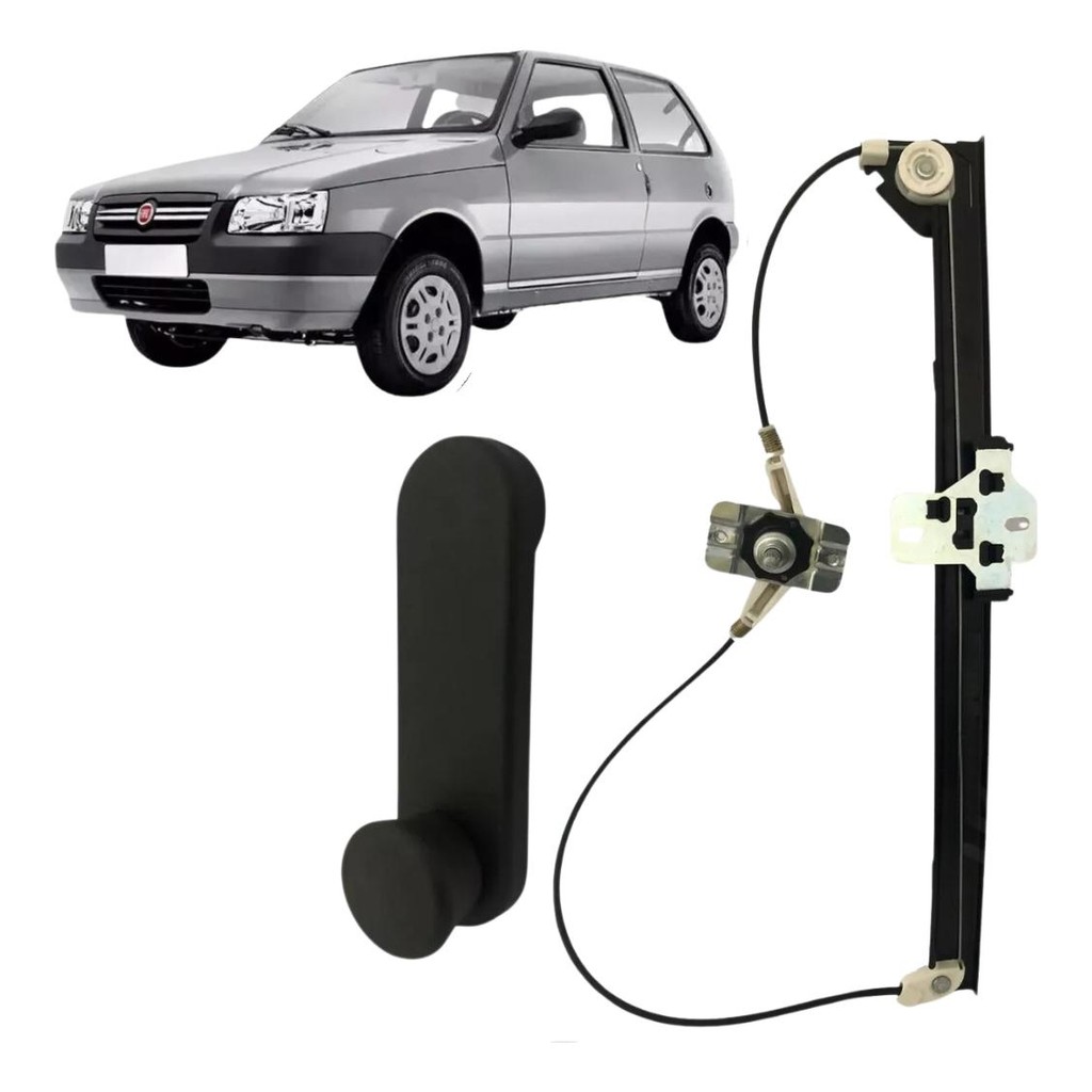 Máquina Vidro Uno Lado Esquerdo Manual 2 Portas 1985 A 2013 em Oferta na Shopee