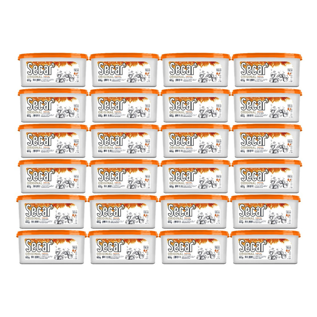 Kit C/ 24un Anti Mofo Secar Natural 80g - Desumidificador