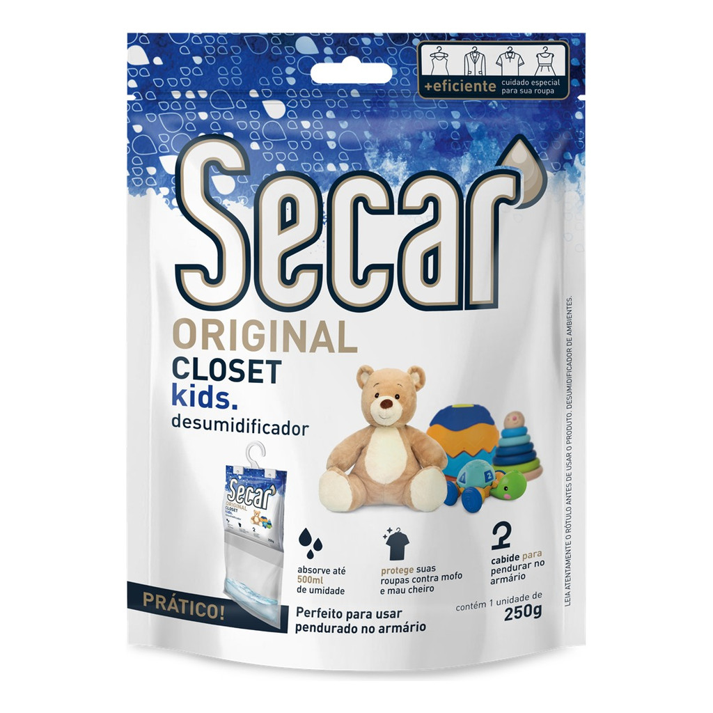 Anti Mofo Secar Closet 250g - Desumidificador, Guarda Roupas